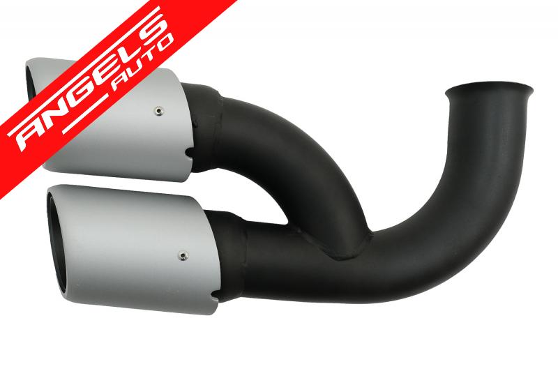 Ornamente Tobe Evacuare compatibile cu Cayenne 92A V6 2010-2014 GTS Design Argintiu - imagine 5