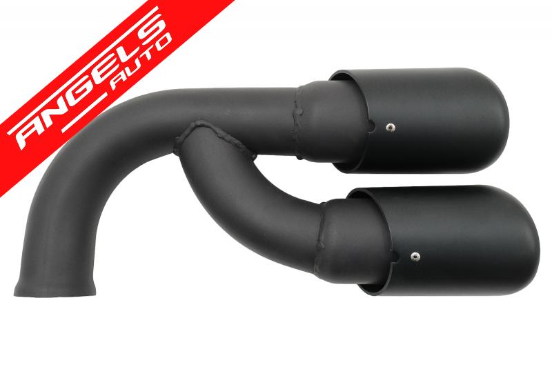 Ornamente Tobe Evacuare compatibile cu Cayenne 92A V6 2010-2014 GTS Design Negru Mat - imagine 2