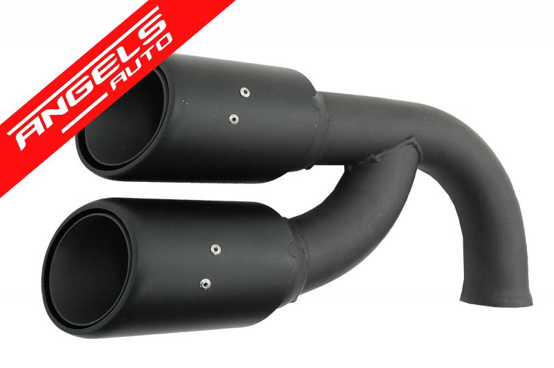 Ornamente Tobe Evacuare compatibile cu Cayenne 92A V6 2010-2014 GTS Design Negru Mat - imagine 4