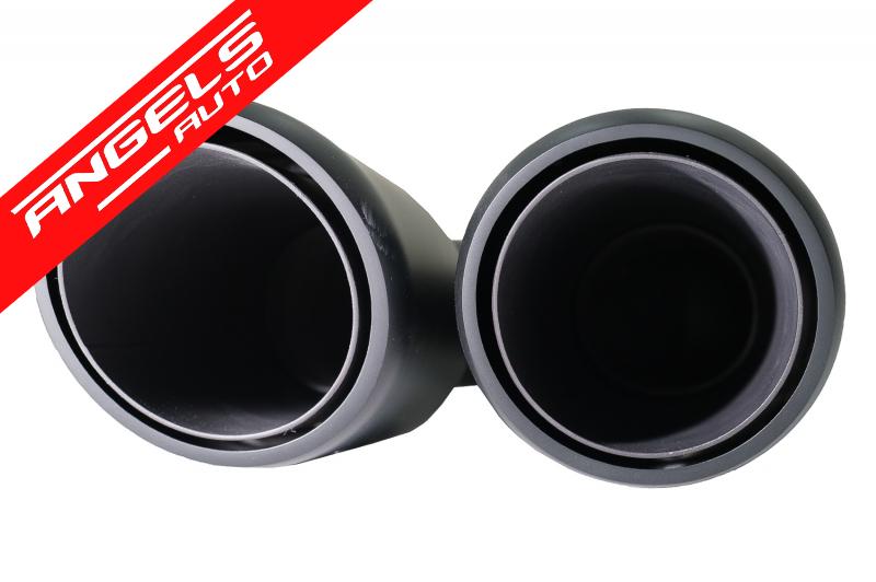 Ornamente Tobe Evacuare compatibile cu Cayenne 92A V6 2010-2014 GTS Design Negru Mat - imagine 6