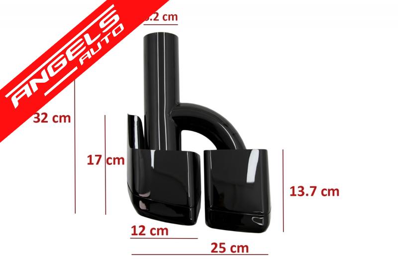 Ornamente Evacuare compatibile cu Mercedes S-class E-class W221 W212 E63 S63 Design - imagine 2