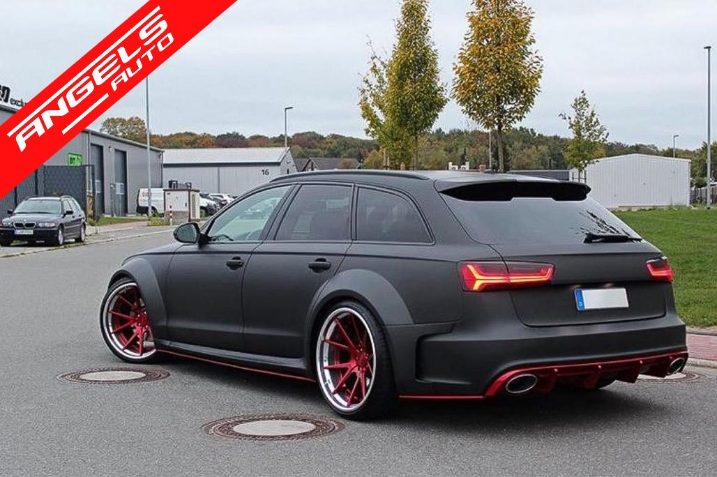 Eleron portbagaj compatibil cu Audi A6 Avant Facelift 4G C7 (2015-2018) Negru Lucios - imagine 6