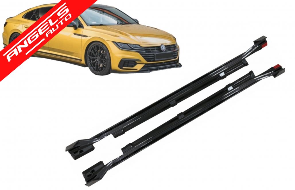 Extensii Praguri Laterale Negru Lucios compatibile cu VW Arteon (2017-2020) - imagine 7