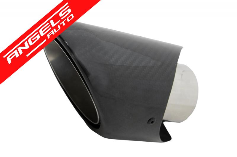 Toba Tips Finala Ornament Evacuare Carbon Fiber Finisaj Lucios