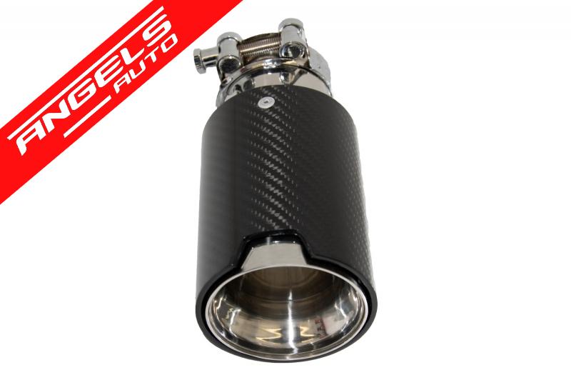 Toba Tips Finala Ornament Evacuare compatibila cu BMW Carbon Fiber Finisaj Lucios - imagine 2