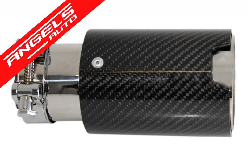 Toba Tips Finala Ornament Evacuare compatibila cu BMW Carbon Fiber Finisaj Lucios - imagine 4