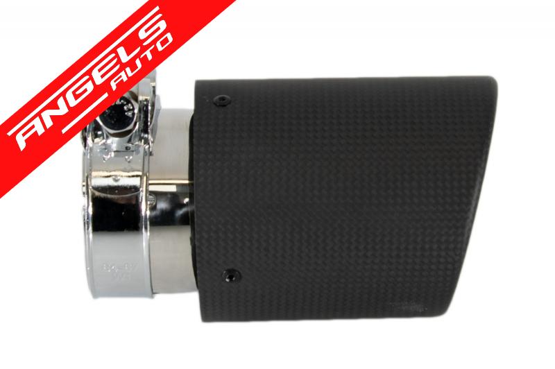 Toba Universala Ornament Evacuare Fibra Carbon Finisaj Mat 6.8cm / 2.67inch - imagine 4