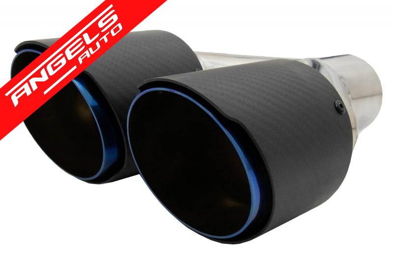 Toba Tips Finala Evacuare compatibila cu BMW Carbon Fiber Finisaj Mat 6.3cm