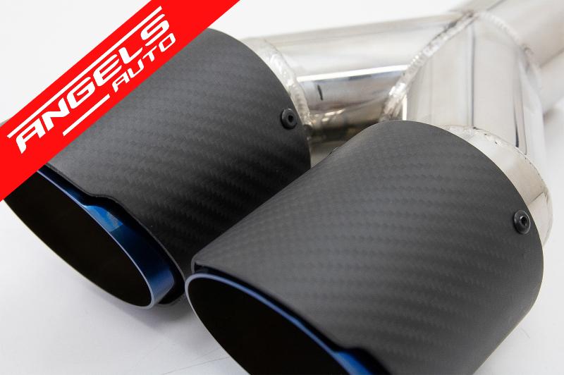 Toba Tips Finala Evacuare compatibila cu BMW Carbon Fiber Finisaj Mat 6.3cm - imagine 3