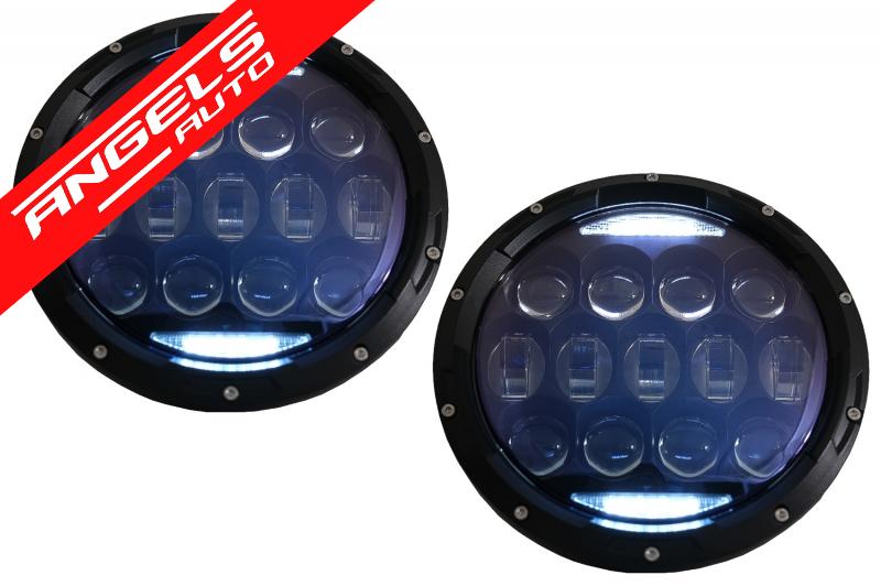 Faruri Full LED CREE Dublu Proiector DRL compatibile cu Jeep Wrangler TJ & JK (1997+) - imagine 2