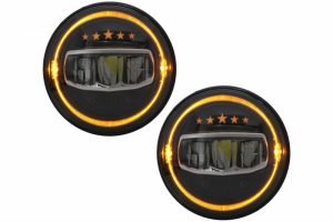 Faruri compatibile cu Jeep Wrangler JK TJ LJ JL (1997-2017) 5 Stars Design Full LED