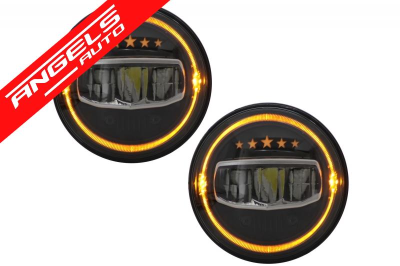 Faruri compatibile cu Jeep Wrangler JK TJ LJ JL (1997-2017) 5 Stars Design Full LED