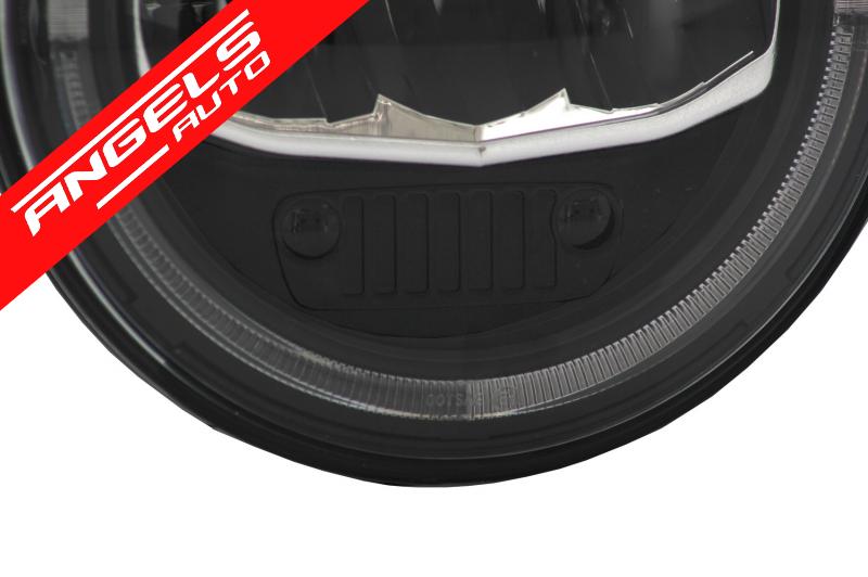 Faruri compatibile cu Jeep Wrangler JK TJ LJ JL (1997-2017) 5 Stars Design Full LED - imagine 5