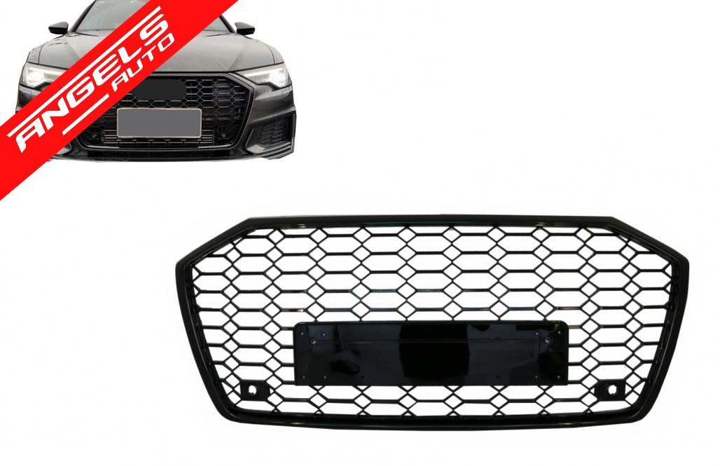 Grila Centrala Bara Fata compatibila cu Audi A6 C8 4K (2018-up) RS6 Design - imagine 7