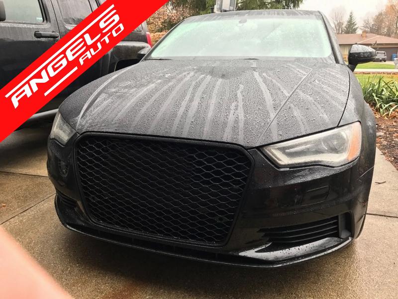 Grila compatibila cu Audi A3 8V (2012-2016) RS3 Design Negru Lucios - imagine 5