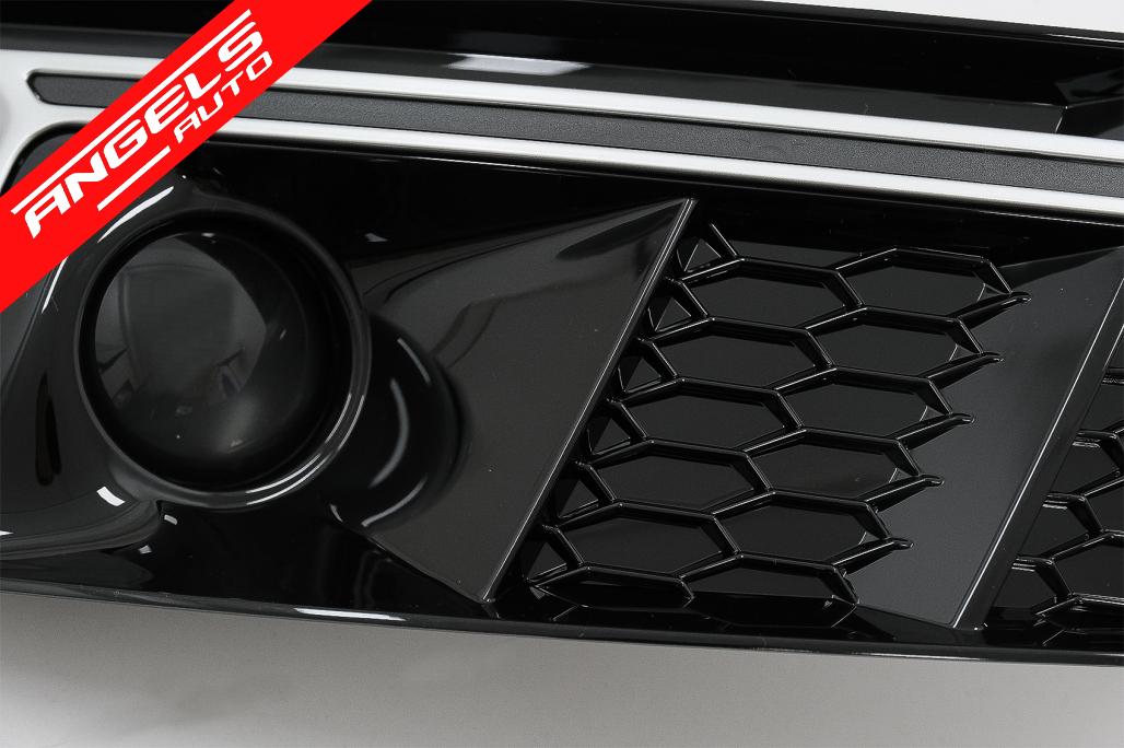 Grile Bara Fata compatibile cu A4 B9 Sedan Avant (2016-2018) RS4 Design Silver - imagine 5