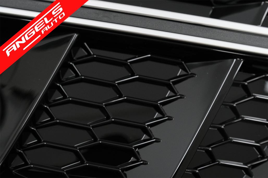 Grile Bara Fata compatibile cu A4 B9 Sedan Avant (2016-2018) RS4 Design Silver - imagine 6