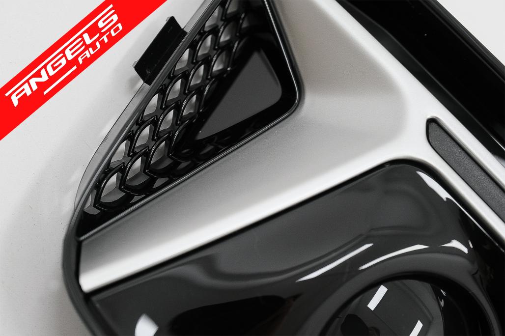 Grile Bara Fata compatibile cu A4 B9 Sedan Avant (2016-2018) RS4 Design Silver - imagine 7