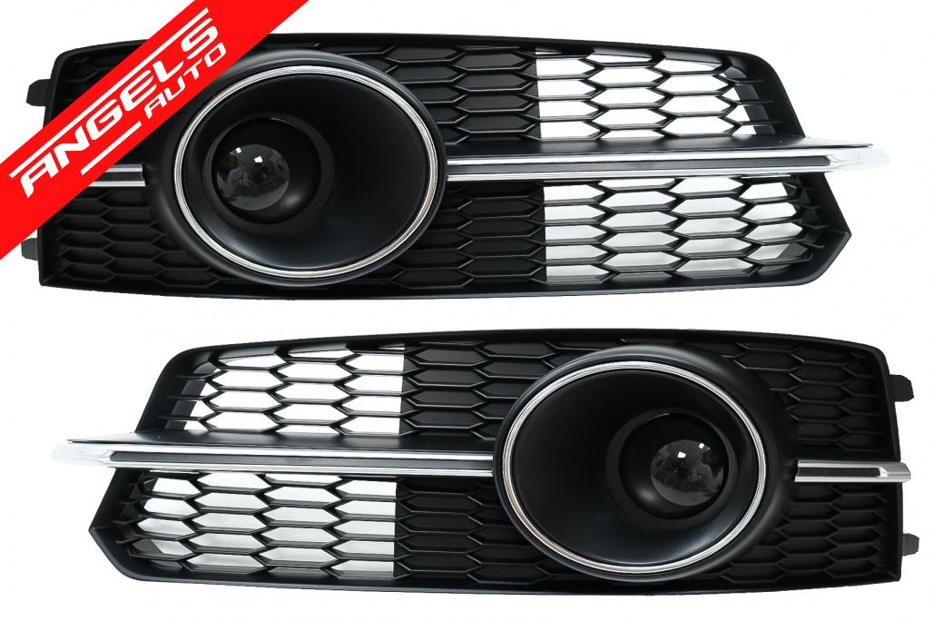 Grile compatibile cu Audi A6 C7 4G S Line Facelift (2015-2018) Crom