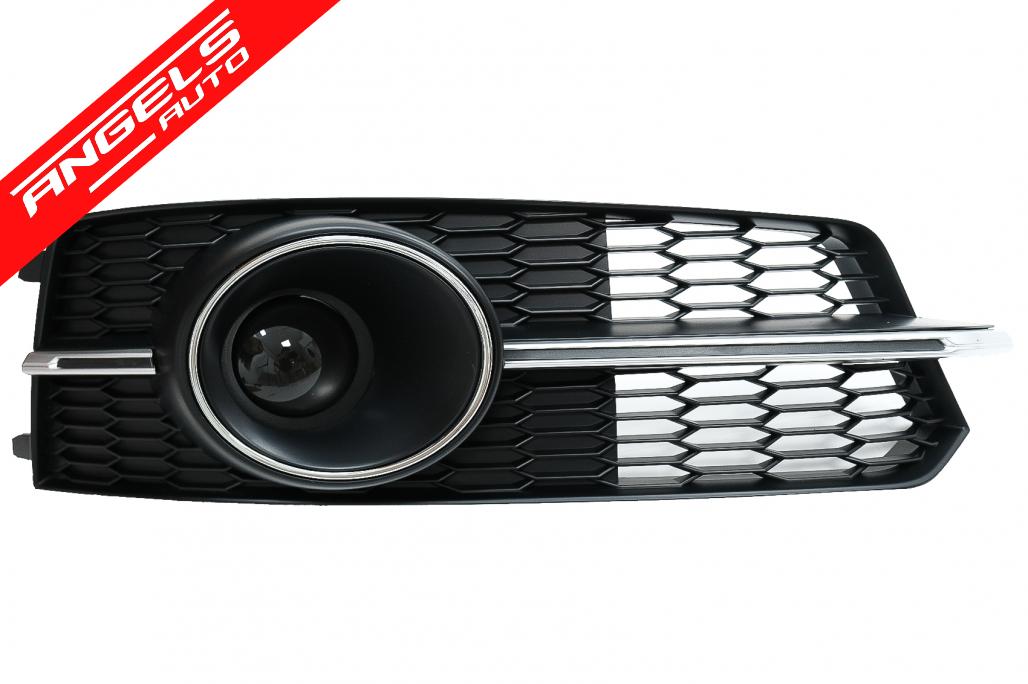 Grile compatibile cu Audi A6 C7 4G S Line Facelift (2015-2018) Crom - imagine 2