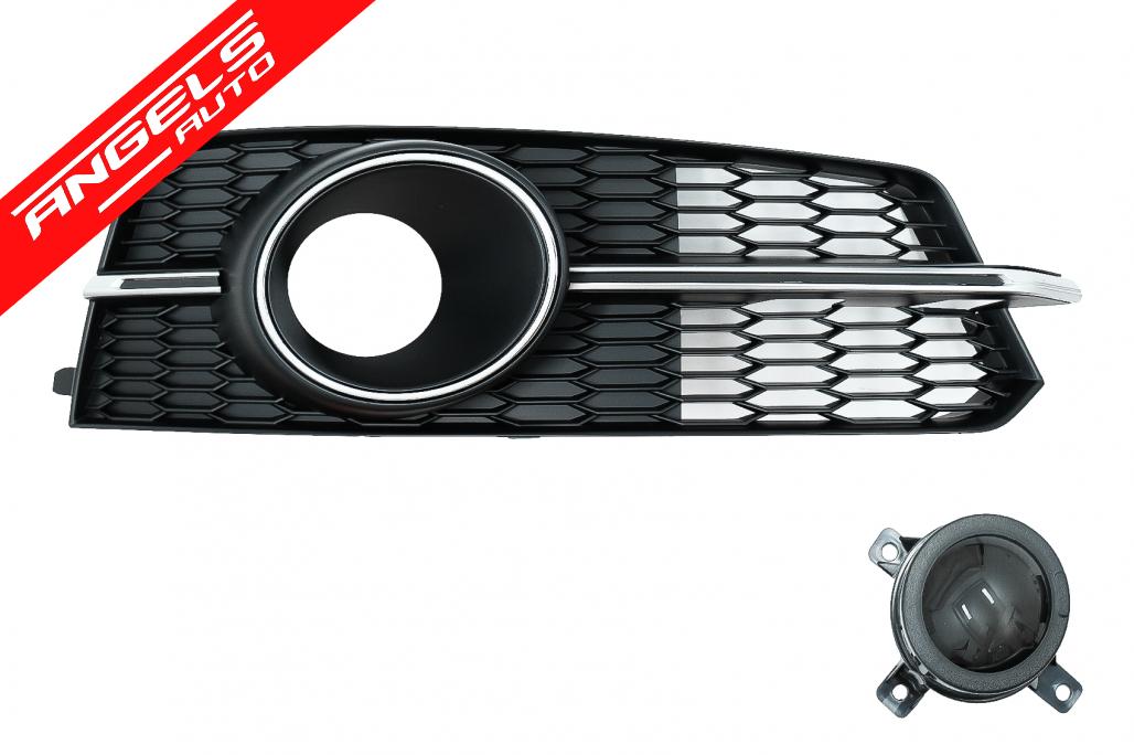 Grile compatibile cu Audi A6 C7 4G S Line Facelift (2015-2018) Crom - imagine 3