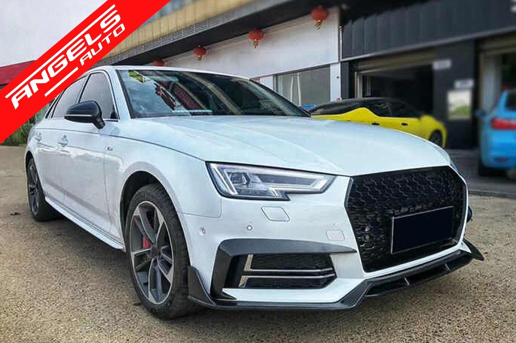 Grile Laterale compatibile cu A4 B9 Sedan Avant (2016-2018) S-Line Silver Edition - imagine 5