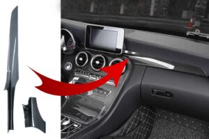 Trim Interior Consola compatibil cu Mercedes C-Class W205 GLC X253 Carbon