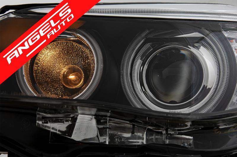 Faruri compatibile cu BMW Seria 5 E60 E61 (2003-2004) Negru LCI Look pentru Xenon D2S - imagine 2
