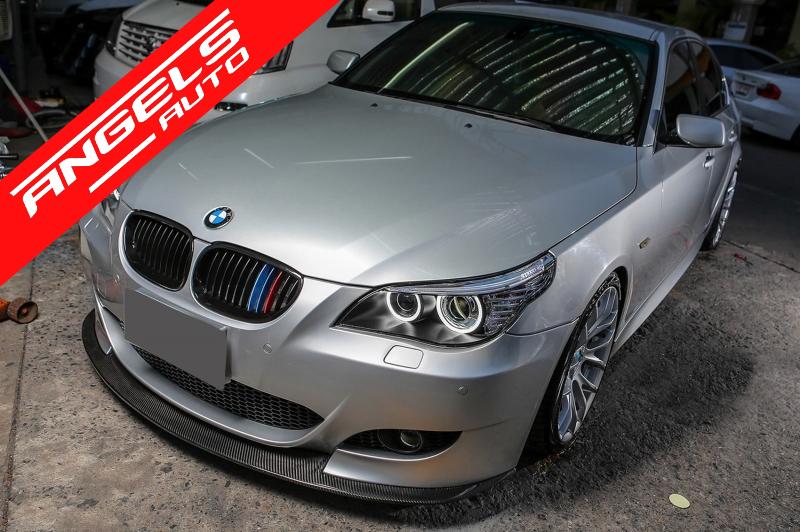 Faruri compatibile cu BMW Seria 5 E60 E61 (2003-2004) Negru LCI Look pentru Xenon D2S - imagine 7