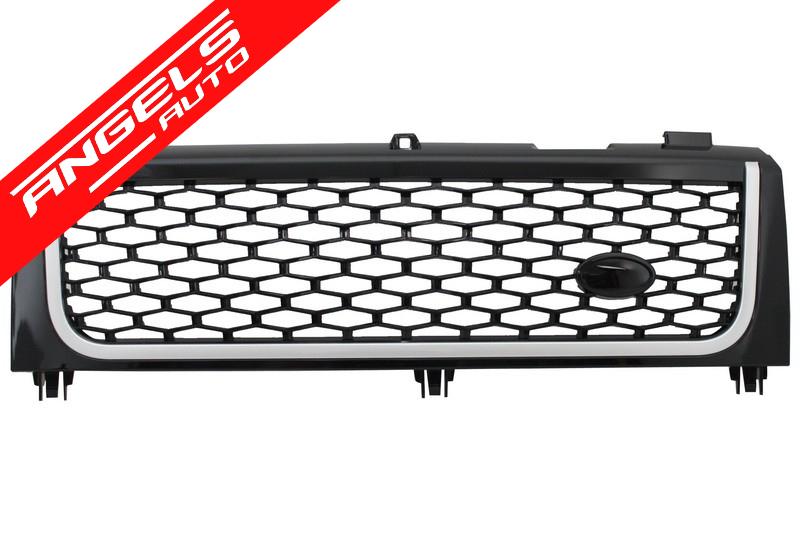 Grila compatibila cu Range Rover Vogue III L322 (2002-2005) Negru/Argintiu