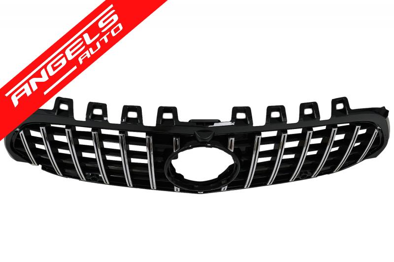 Grila AMG compatibila cu Mercedes A-Class W177 (04.2018-up) GT-R Panamericana Crom - imagine 5