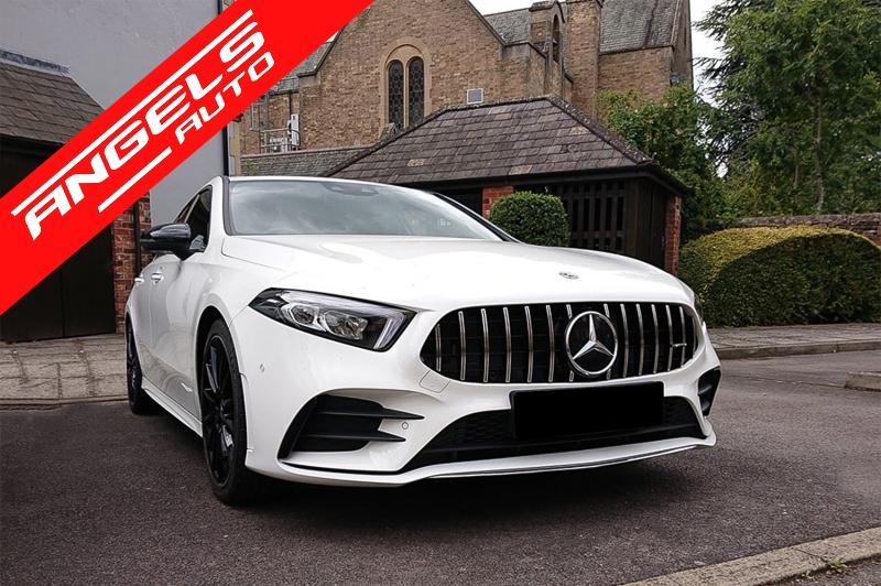 Grila AMG compatibila cu Mercedes A-Class W177 (04.2018-up) GT-R Panamericana Crom - imagine 8