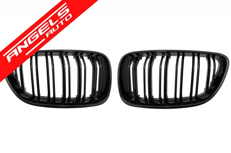 Grile Nari compatibile cu BMW 2 Series F22 F23 F87 (2014-up) Negru Lucios M Design