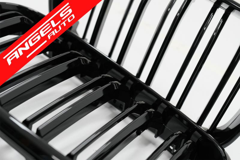 Grile Nari compatibile cu BMW 2 Series F22 F23 F87 (2014-up) Negru Lucios M Design - imagine 5