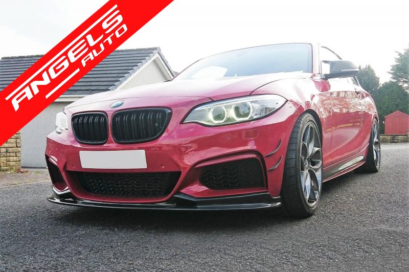 Grile Nari compatibile cu BMW 2 Series F22 F23 F87 (2014-up) Negru Lucios M Design - imagine 2