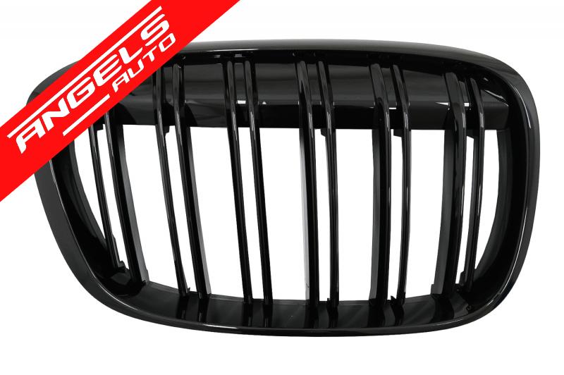 Grile M compatibile cu BMW X1 SUV F48 Pre-LCI (06.2015-2019) Duble Negru Lucios - imagine 2