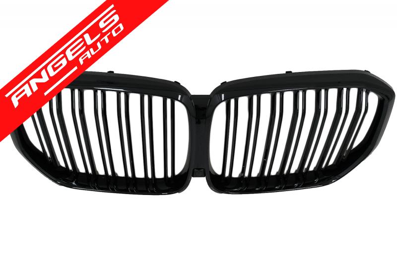 Grile Nari compatibile cu BMW X5 G05 2018-up Negru Lucios M Design - imagine 2