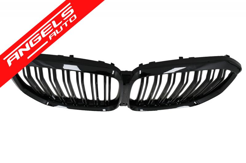 Grile Nari compatibile cu BMW X5 G05 2018-up Negru Lucios M Design - imagine 3