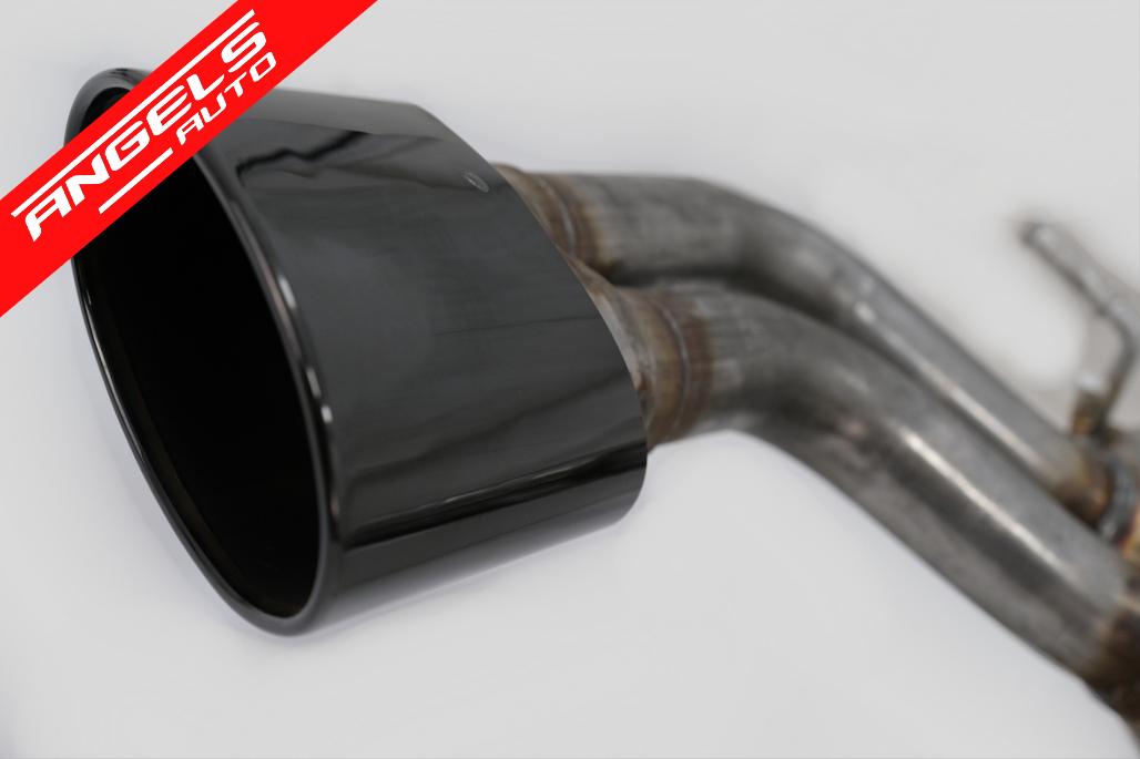 Sistem evacuare compatibil cu Audi A3 8V Sedan Cabrio (2012-2019) RS3 Look Black - imagine 6