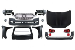 Pachet compatibil cu Toyota Land Cruiser J200(2008-2016) Conversie Facelift 2018+ LC200 Look