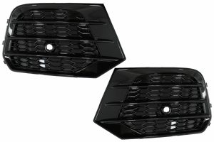 Grile Bara Fata compatibile cu Audi Q3 8U Facelift (2014-2017) RS Negru Lucios