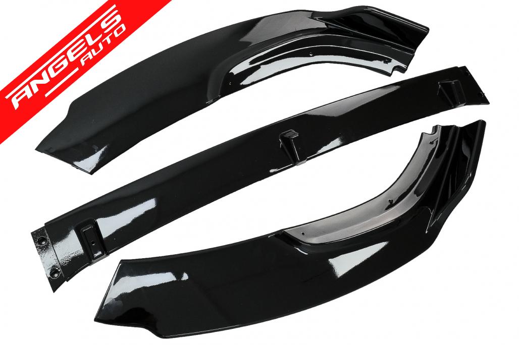 Prelungire Bara Fata compatibila cu AUDI A4 B9 8W (2016-2018) RS4 Design Negru Lucios - imagine 5