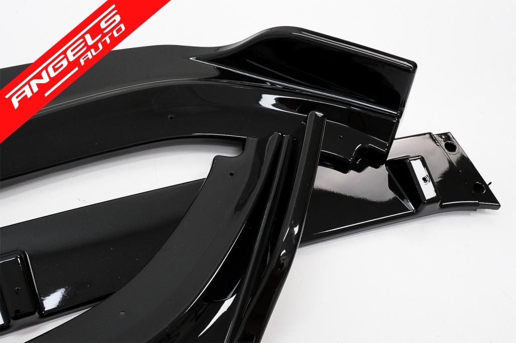 Prelungire Bara Fata compatibila cu AUDI A4 B9 8W (2016-2018) RS4 Design Negru Lucios - imagine 7