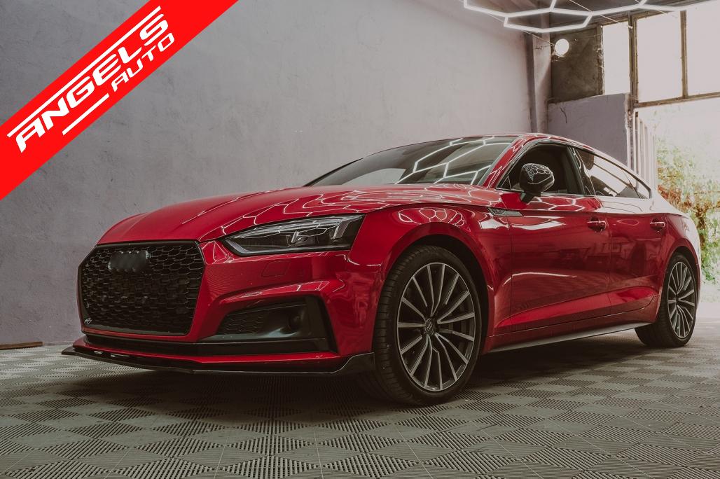 Prelungire Bara Fata compatibila cu Audi A5 F5 (2017-2019) Negru Lucios - imagine 7