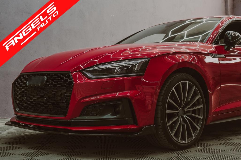 Prelungire Bara Fata compatibila cu Audi A5 F5 (2017-2019) Negru Lucios - imagine 8