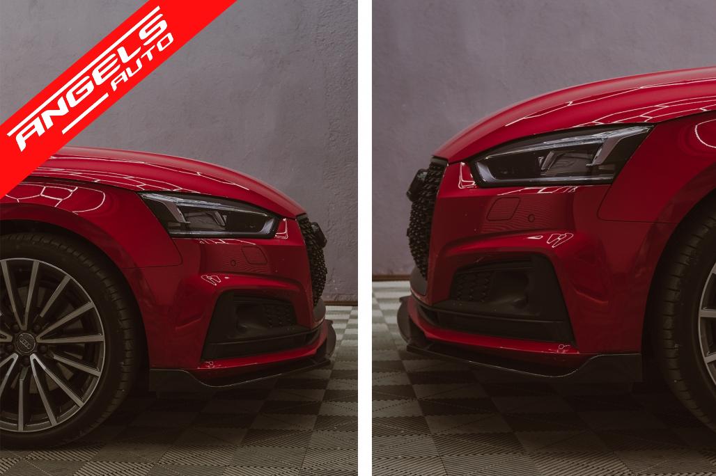 Prelungire Bara Fata compatibila cu Audi A5 F5 (2017-2019) Negru Lucios - imagine 5