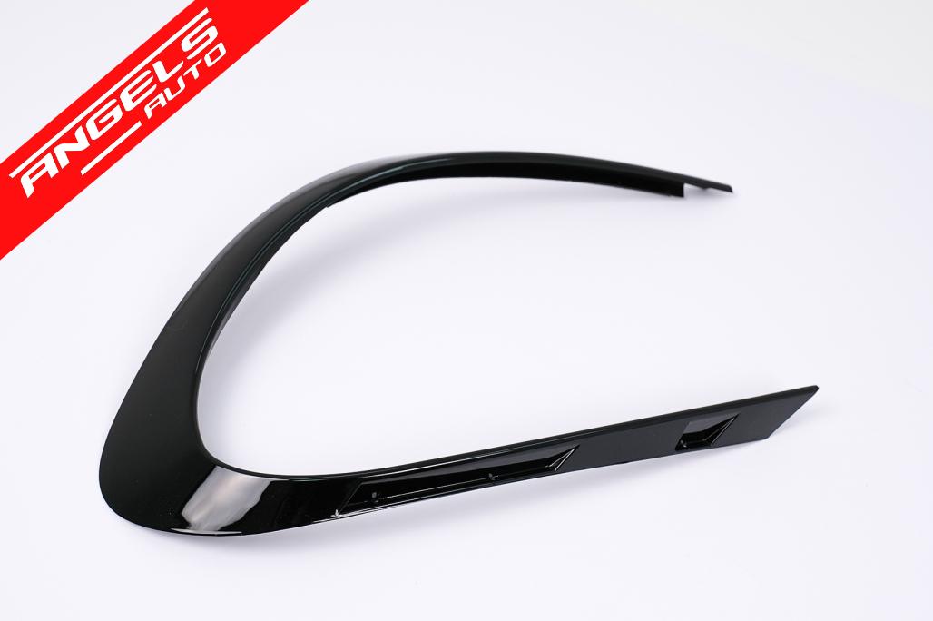 Ornamente bara fata compatibile cu Mercedes CLA W117 C117 CLA45 Design Black Shine - imagine 3