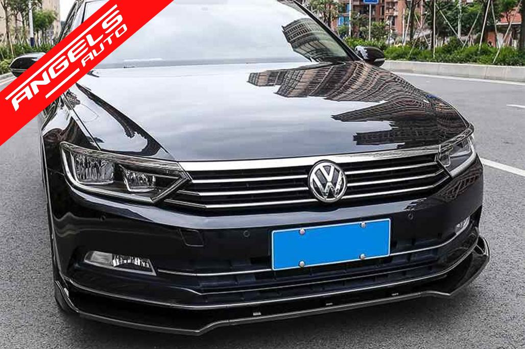 Prelungire Bara Fata compatibila cu Passat B8 3G (2015-2018) Negru Lucios - imagine 7