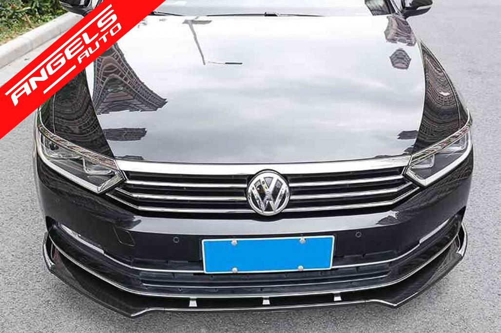 Prelungire Bara Fata compatibila cu Passat B8 3G (2015-2018) Negru Lucios - imagine 8