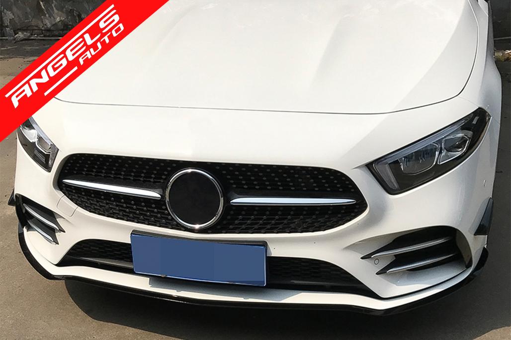 Lip Bara Fata compatibil cu Mercedes A-Class W177 V177 (2018-up) A35 Editia Neagra - imagine 6